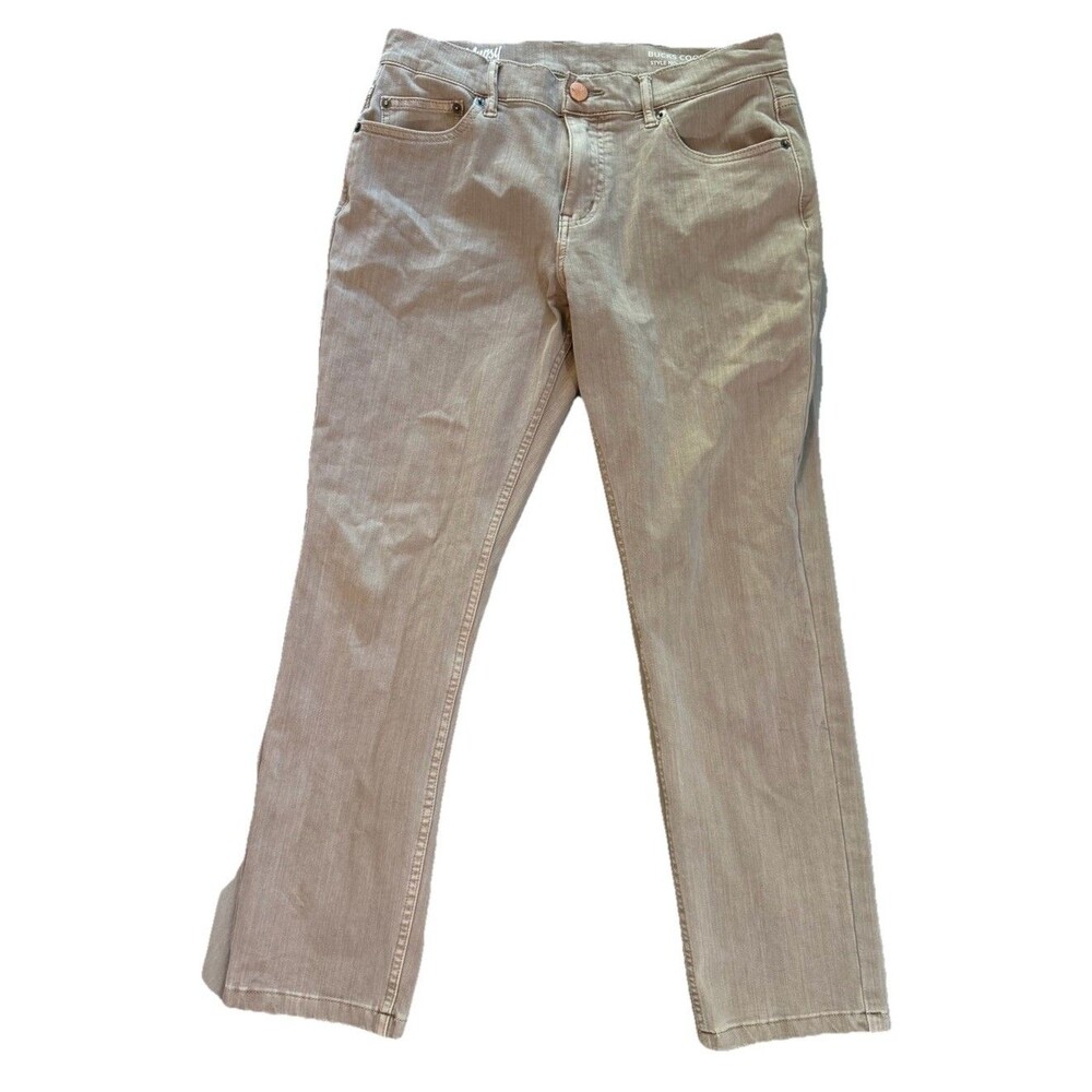 Mugsy Jeans Mens 34x34 Straight Beige BUCKS COOLMAX FLX9CBR-32x30 Stretch Denim